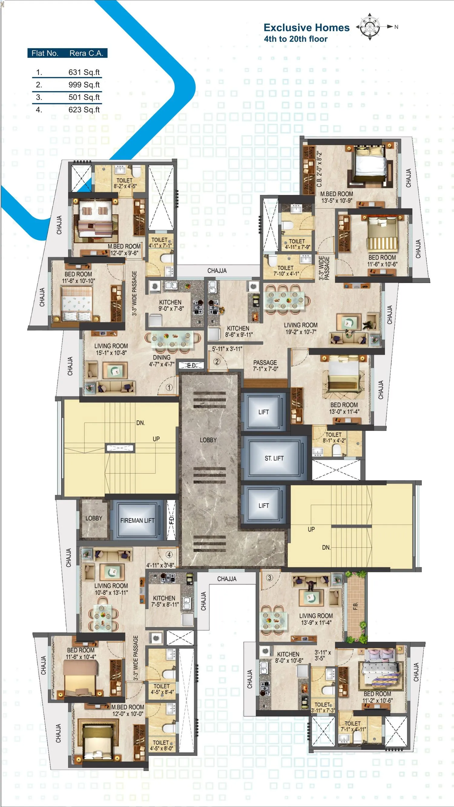 Liberty Bay Vue Floor plan 2